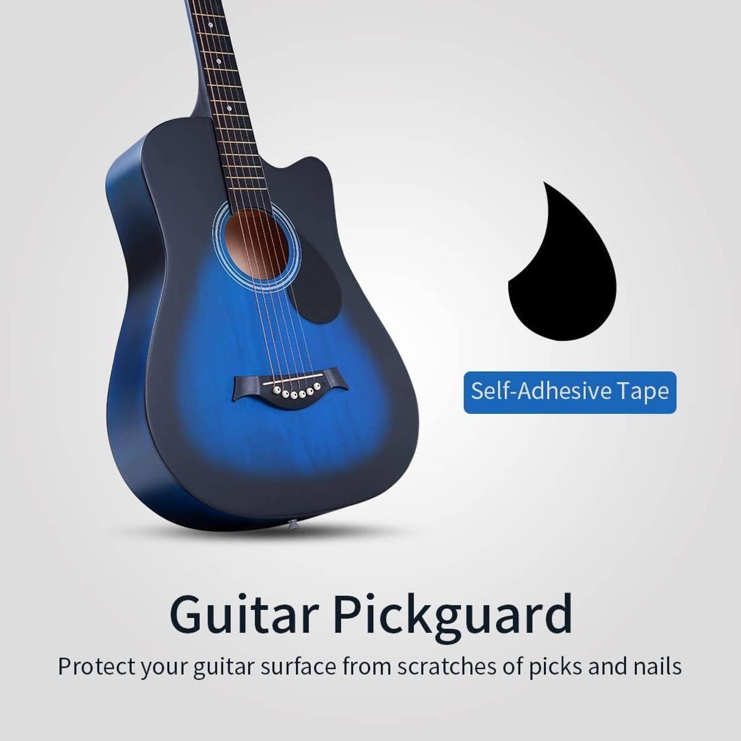 OMZZ 41-Inch Acoustic Guitar Starter Bundle