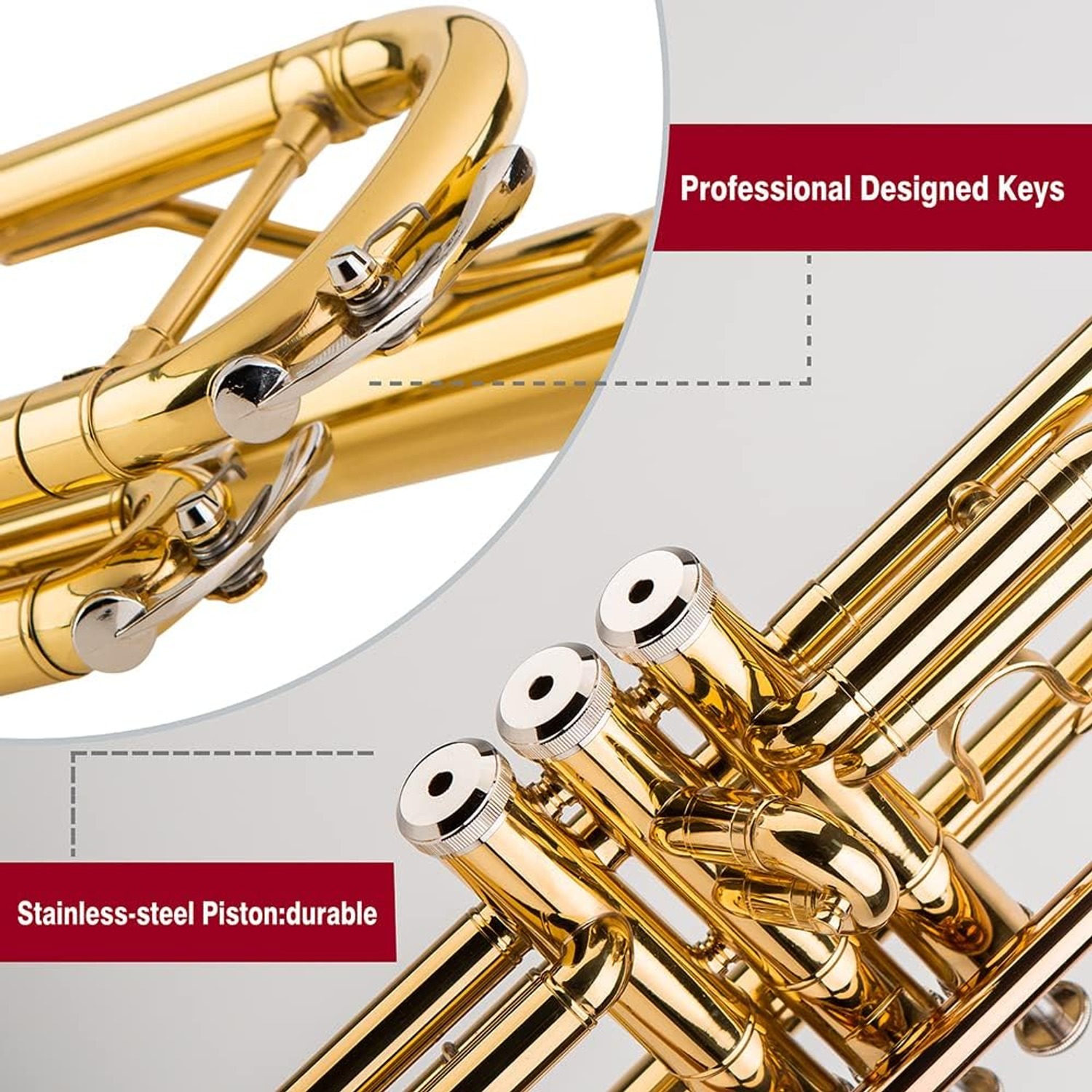 Bb Trumpet with Case and Gloves