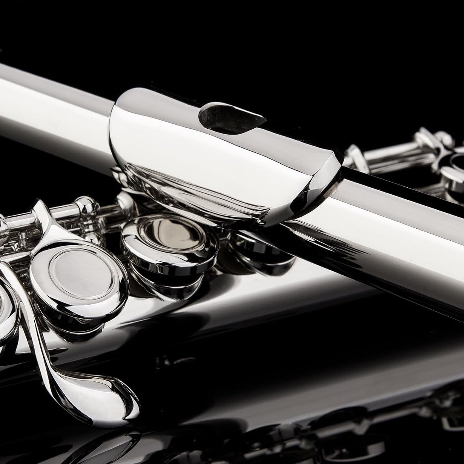 GLORY Closed Hole C Flute with Case, Tuning Rod and Gloves
