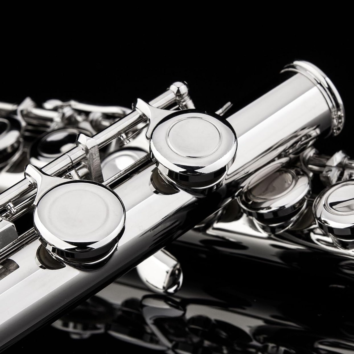 GLORY Closed Hole C Flute with Case, Tuning Rod and Gloves