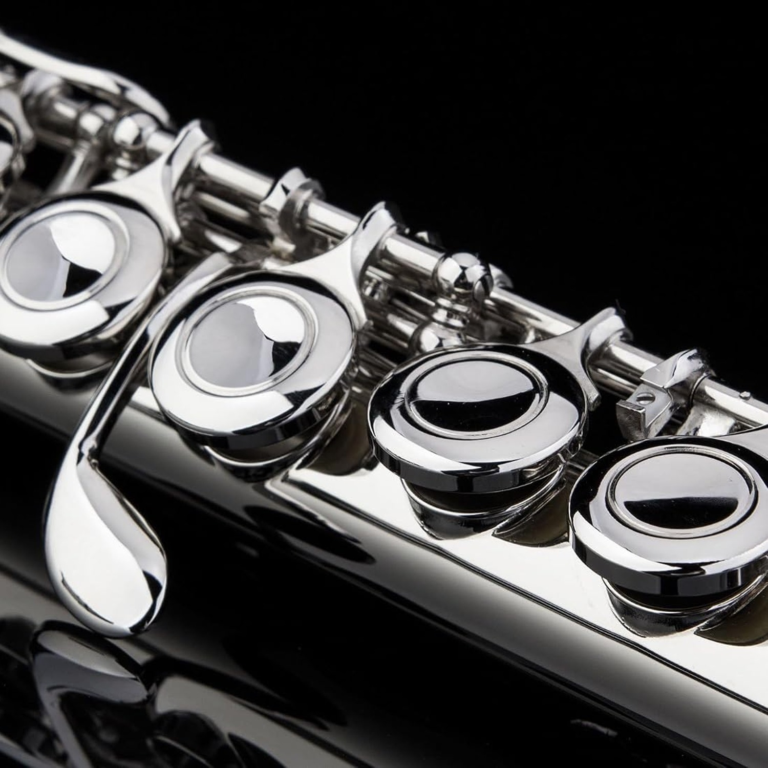 GLORY Closed Hole C Flute with Case, Tuning Rod and Gloves